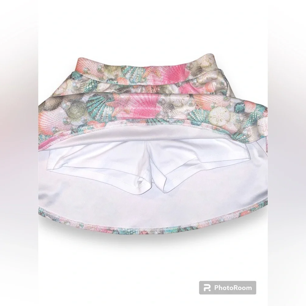 Justice SKORT Girls 10 Ocean mermaid print 🧜‍♀️